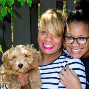 Mothers Day Puppy Portrait